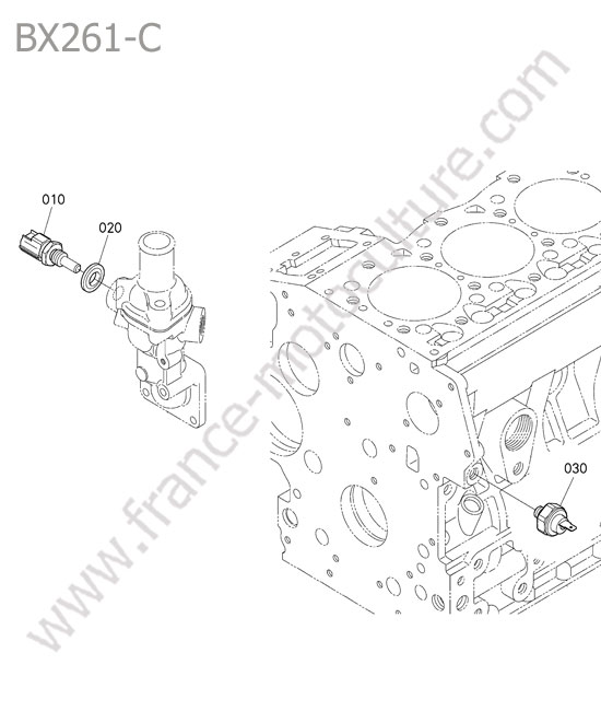 Mano contact KUBOTA BX261