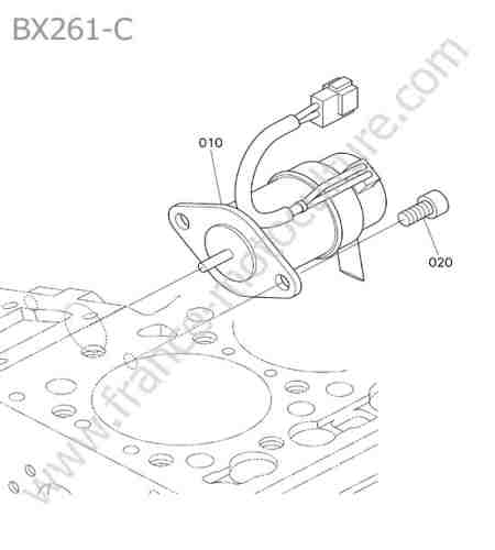 KUBOTA - BX261 : Arret moteur