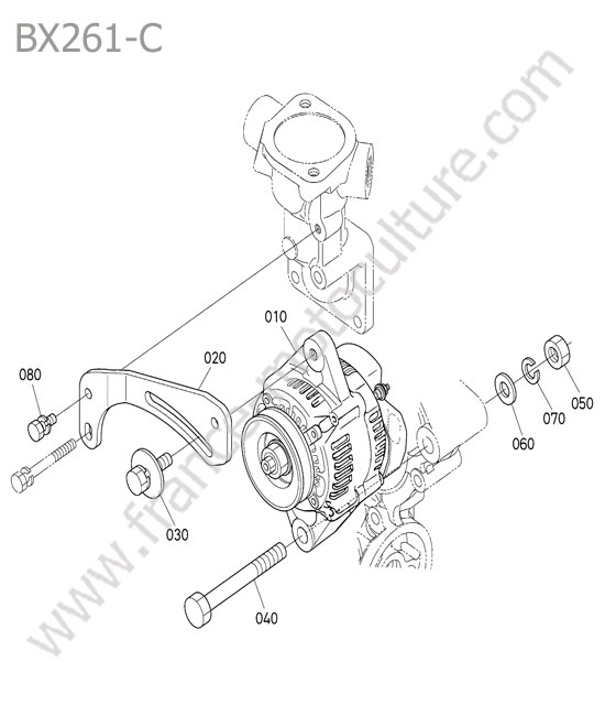 Alternateur KUBOTA BX261