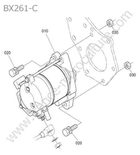 KUBOTA - BX261 : Demarreur