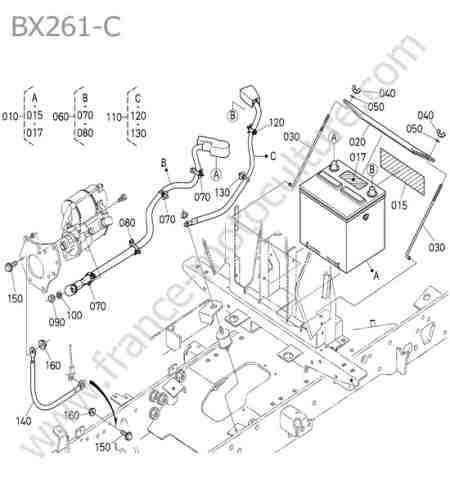 KUBOTA - BX261 : Batterie