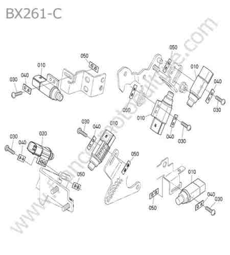 KUBOTA - BX261 : Interrupteur