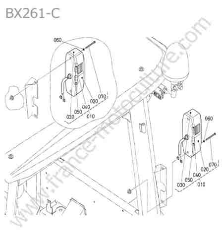 KUBOTA - BX261 : Feu arriere