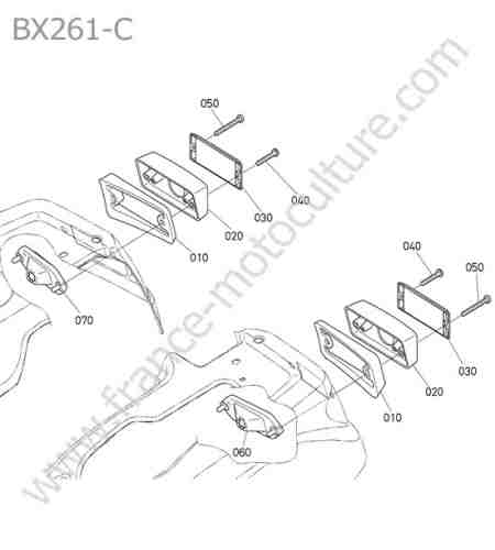 KUBOTA - BX261 : Catadioptre
