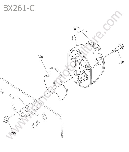 Prise remorque KUBOTA BX261