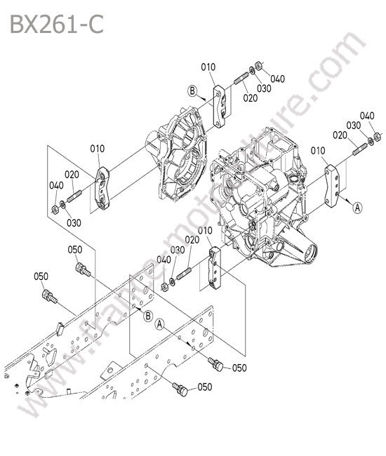 Support chassis KUBOTA BX261