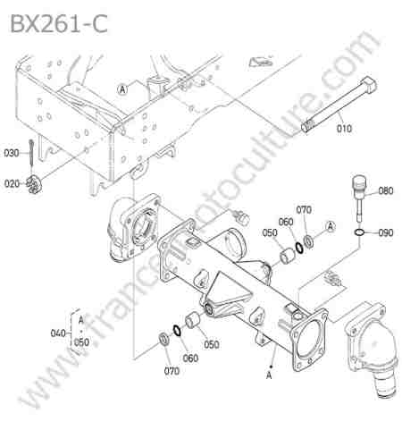 KUBOTA - BX261 : Essieu avant