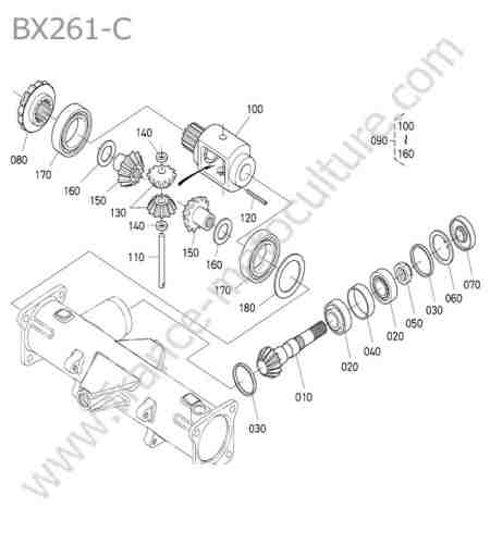 KUBOTA - BX261 : Differentiel avant