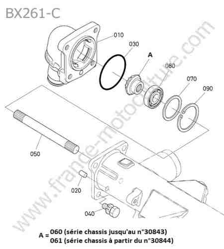 KUBOTA - BX261 : Engrenage droit