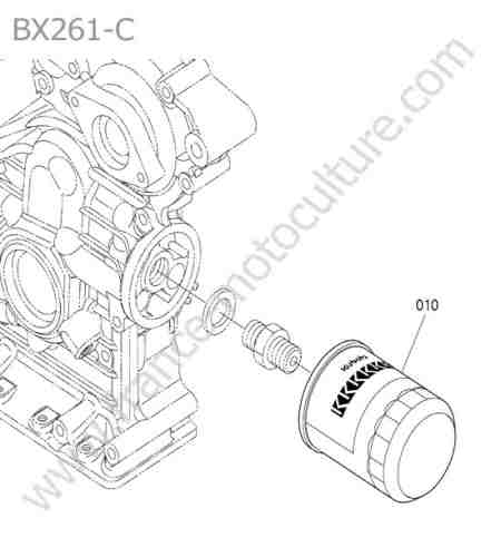 KUBOTA - BX261 : Filtre huile