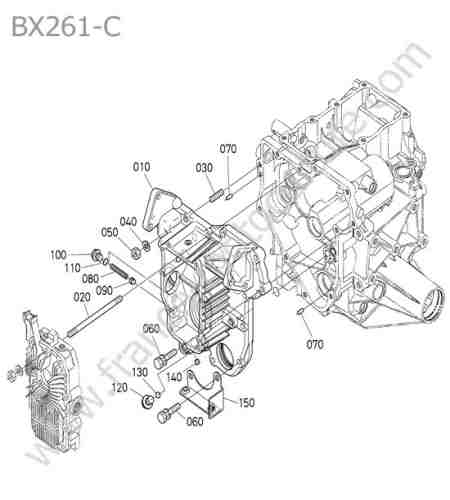 KUBOTA - BX261 : Couvercle carter transmission