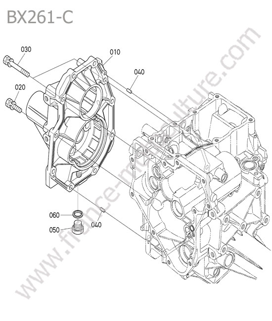 Carter pont arriere KUBOTA BX261