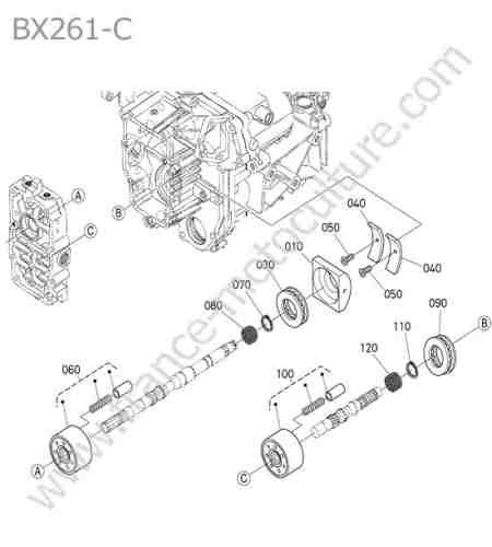 KUBOTA - BX261 : Hst - bloc cylindre