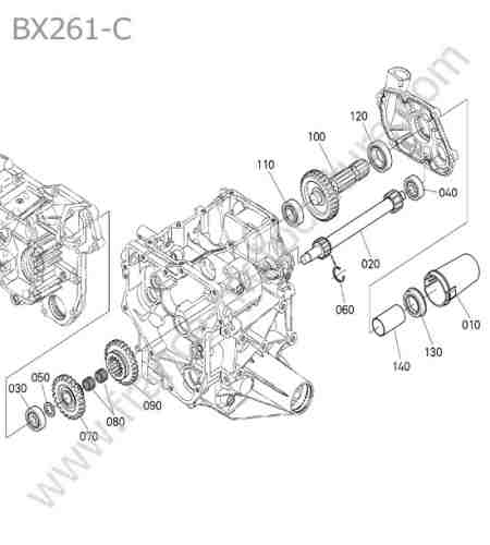 KUBOTA - BX261 : Arbre prise force