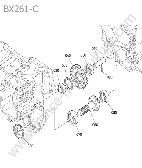 Prise force ventrale KUBOTA BX261