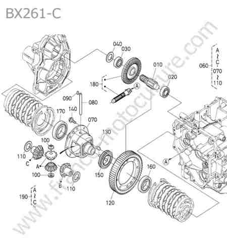 KUBOTA - BX261 : Differentiel arriere