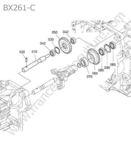 KUBOTA - BX261 : Arbre marche