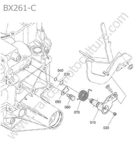 KUBOTA - BX261 : Fourchette prise force