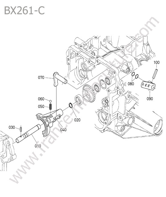 Bras prise force KUBOTA BX261