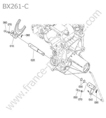 KUBOTA - BX261 : Fourchette blocage differentiel