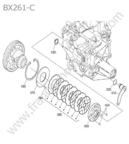 KUBOTA - BX261 : Frein gauche