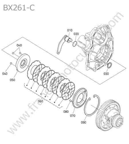 KUBOTA - BX261 : Frein droit