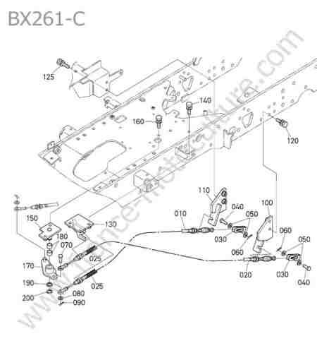 KUBOTA - BX261 : Cable stationnement