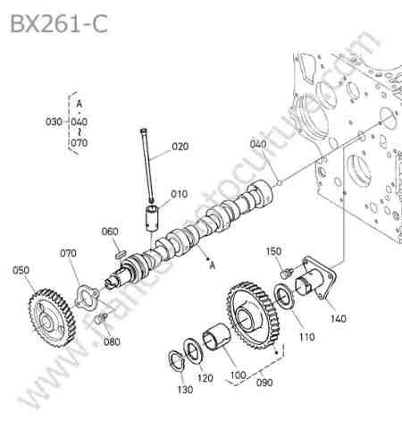 KUBOTA - BX261 : Arbre cames