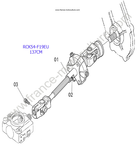 RCK54 - Cardan KUBOTA F1900