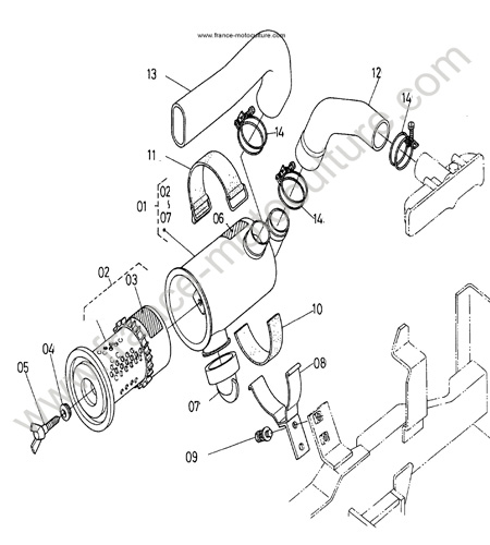 Filtre air KUBOTA F1900