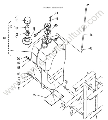 Reservoir KUBOTA F1900