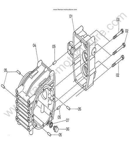 Carter transmission KUBOTA F1900
