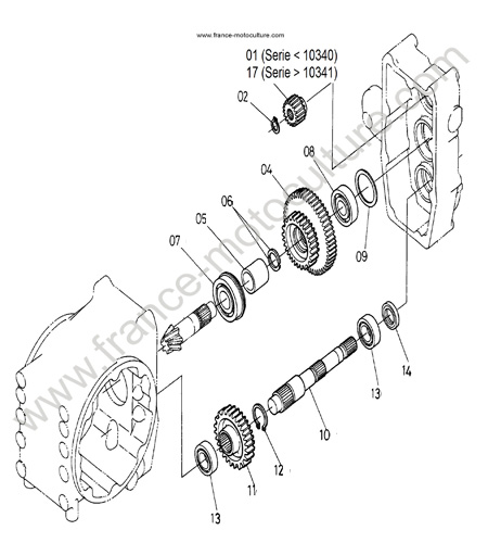 Arbre frein KUBOTA F1900