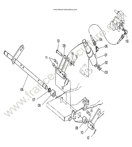 verin (serie av 11439) KUBOTA F1900