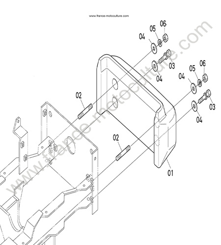 Contrepoids (ap 11312) KUBOTA F1900