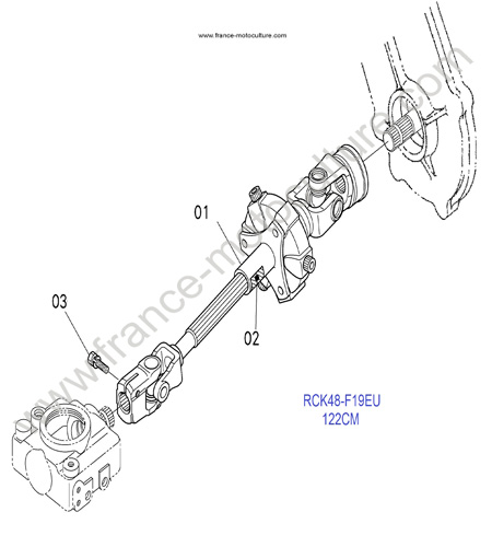 RCK48 - Cardan KUBOTA F1900
