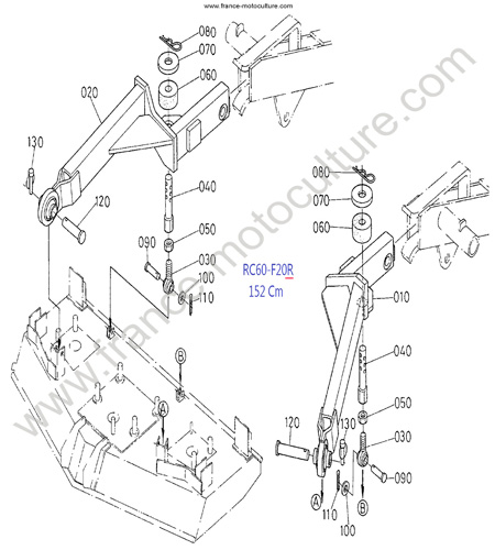 RC60F20R/Levage KUBOTA F2400
