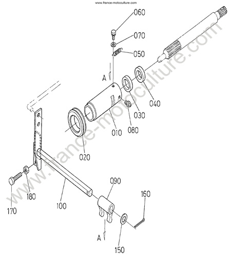 Commande embrayage KUBOTA F2400