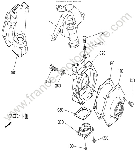 Carter pont AR KUBOTA F2400