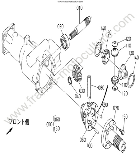 Differentiel AR KUBOTA F2400