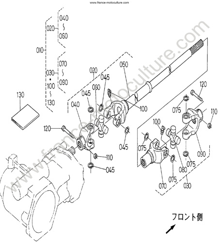 Cardan 2 KUBOTA F2400