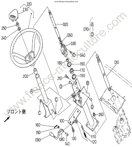 Volant KUBOTA F2400