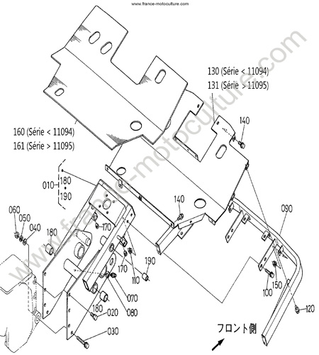 Chassis AV KUBOTA F2400