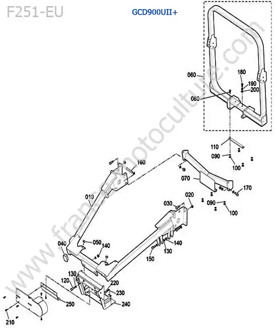 GCD900UII+ / support KUBOTA F251
