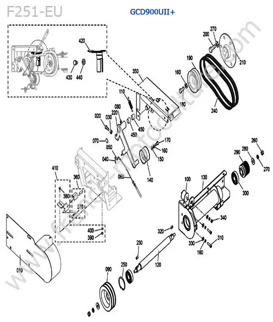 GCD900UII+ / transmission KUBOTA F251