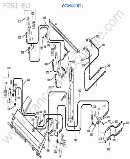 KUBOTA - F251 : GCD900UII+ / hydraulique