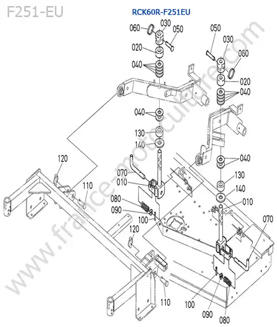 RCK60R / attelage KUBOTA F251