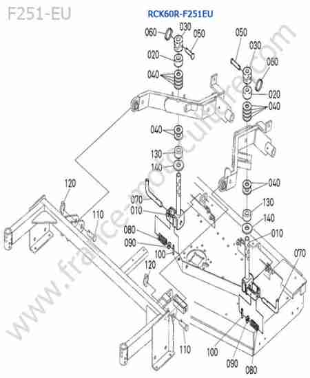 KUBOTA - F251 : RCK60R / attelage