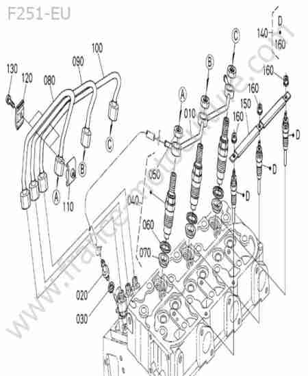 KUBOTA - F251 : Injecteurs / bougies