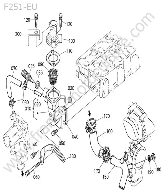 Thermostat KUBOTA F251